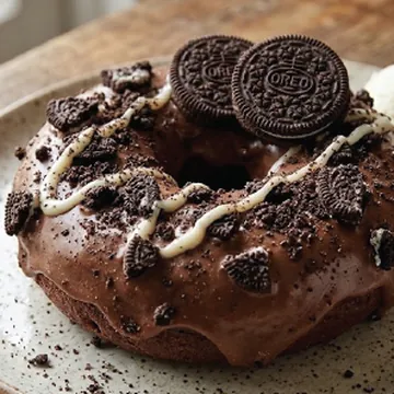 Chocolate Oreo donut