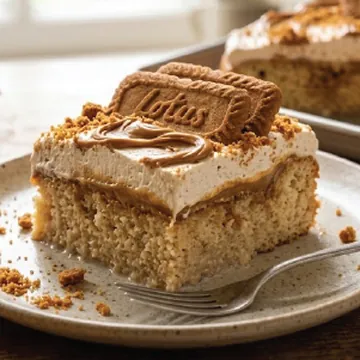 Lotus Biscoff milk cake